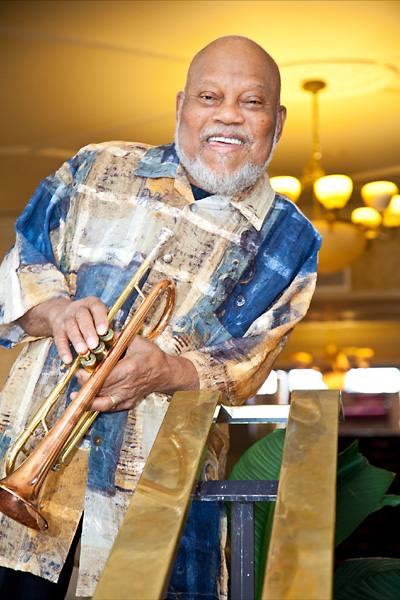 Marcus Belgrave with trumpet